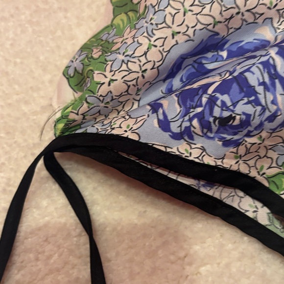 Rodarte Blue and Green Floral Maxi Dress - Picture 5 of 12